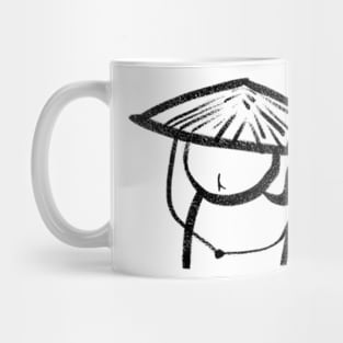 A CAT WITH CHINESE HAT Mug